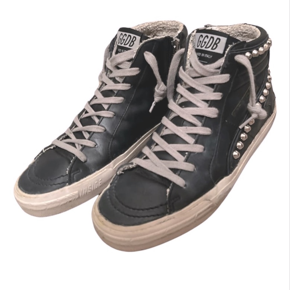 Golden Goose Studded Slide High Top Sneaker